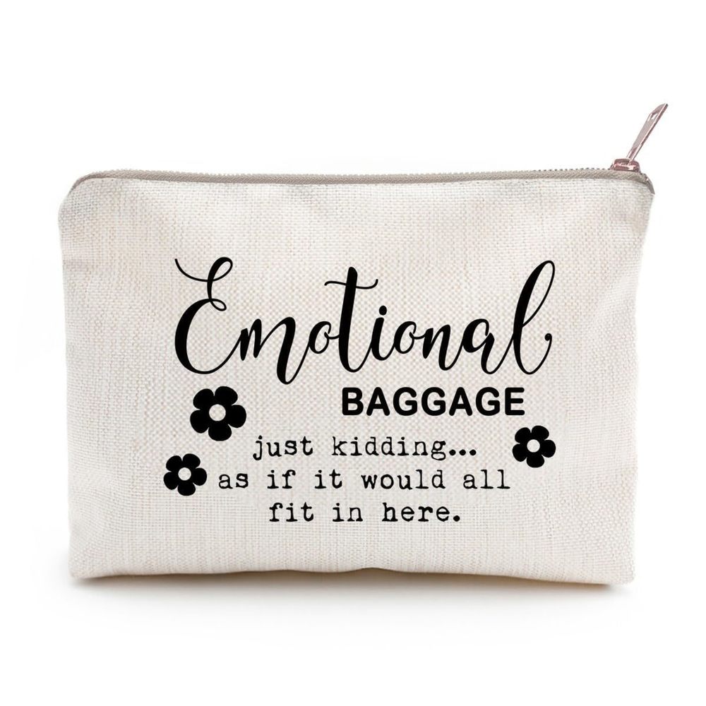 Emotional Baggage Bag, Make Up Bag, Funny Make Up Bag, Gift For Her, Funny💫